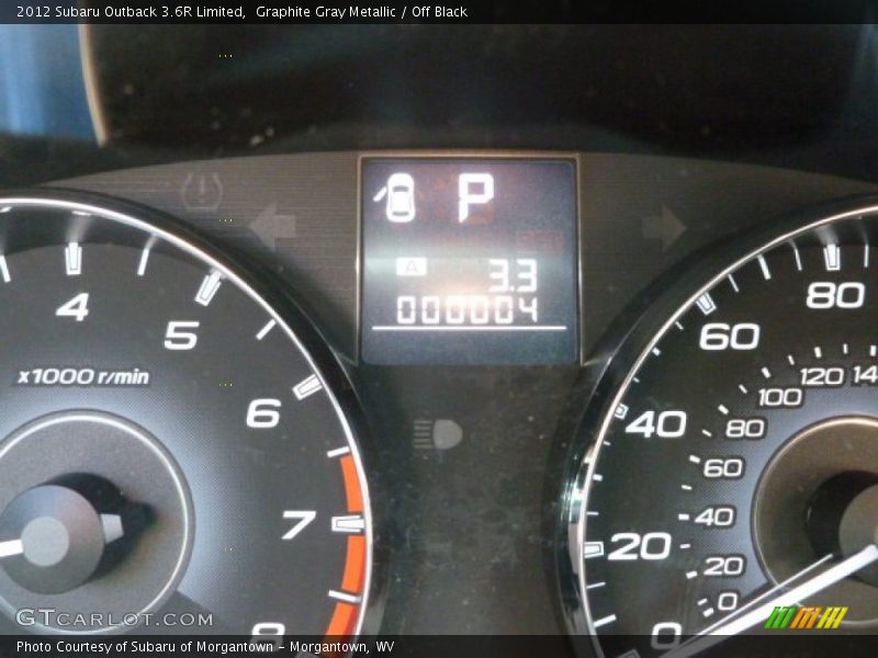 Graphite Gray Metallic / Off Black 2012 Subaru Outback 3.6R Limited