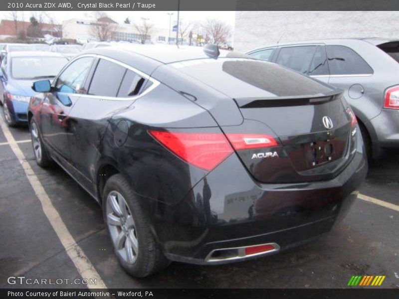 Crystal Black Pearl / Taupe 2010 Acura ZDX AWD
