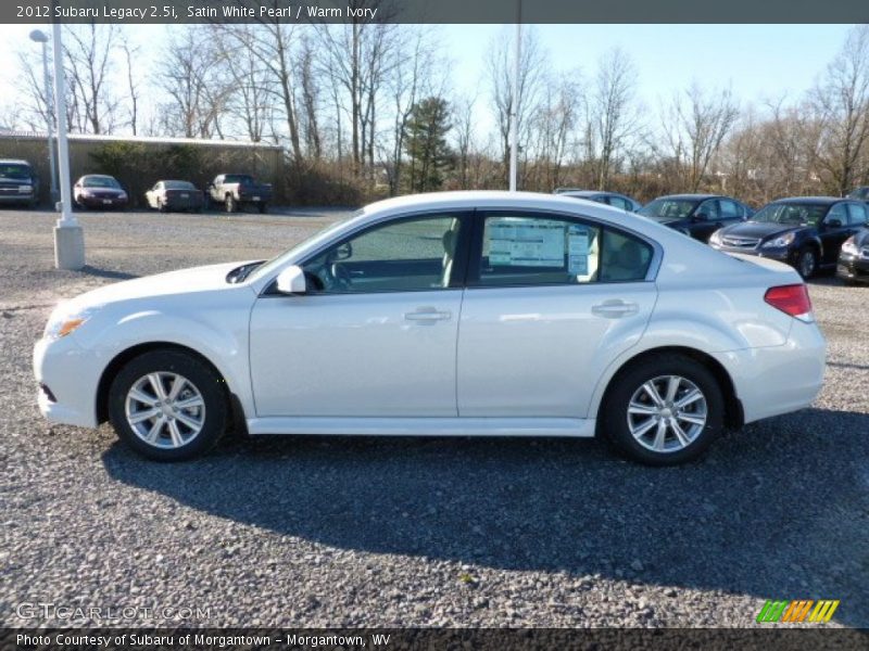 Satin White Pearl / Warm Ivory 2012 Subaru Legacy 2.5i