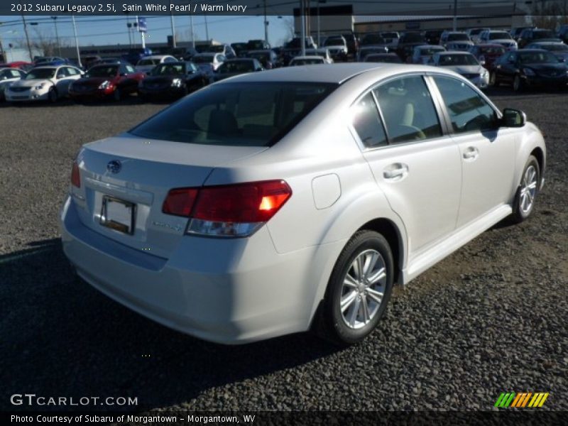 Satin White Pearl / Warm Ivory 2012 Subaru Legacy 2.5i