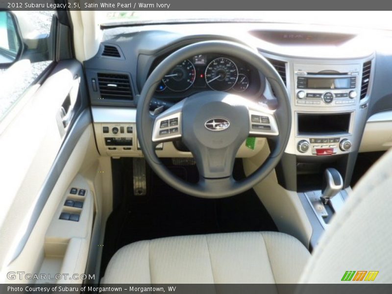 Satin White Pearl / Warm Ivory 2012 Subaru Legacy 2.5i