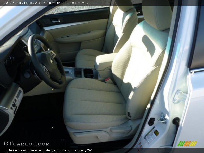 Satin White Pearl / Warm Ivory 2012 Subaru Legacy 2.5i