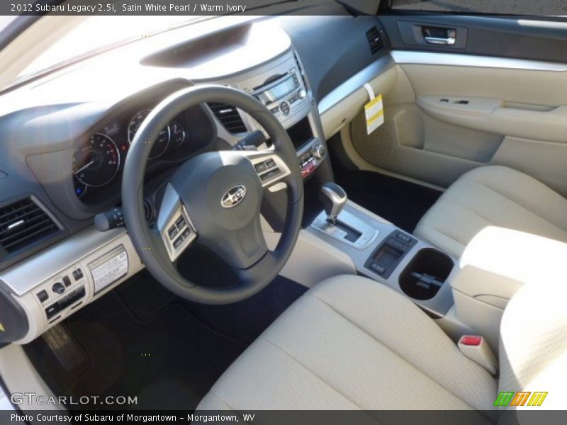 Satin White Pearl / Warm Ivory 2012 Subaru Legacy 2.5i