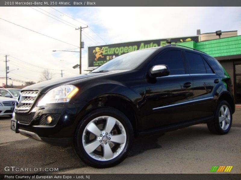 Black / Black 2010 Mercedes-Benz ML 350 4Matic