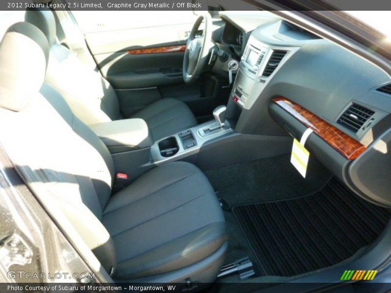 Graphite Gray Metallic / Off Black 2012 Subaru Legacy 2.5i Limited