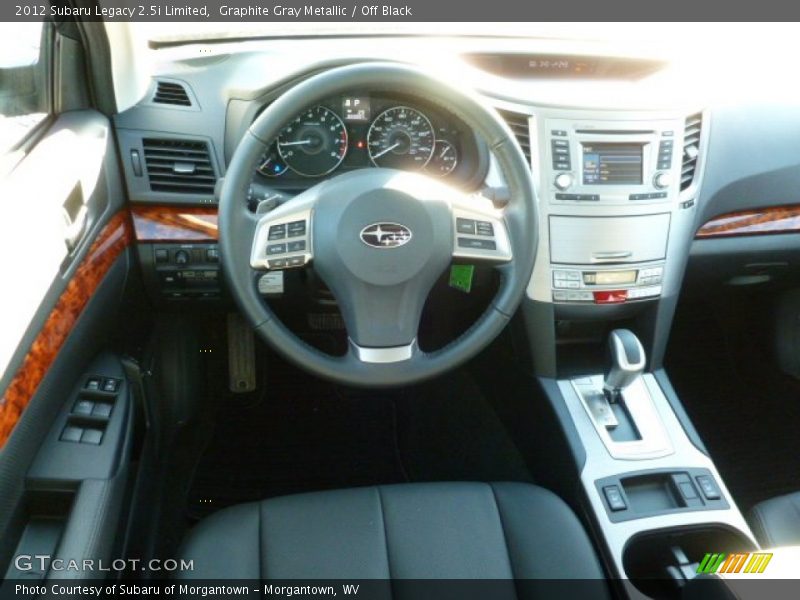 Graphite Gray Metallic / Off Black 2012 Subaru Legacy 2.5i Limited