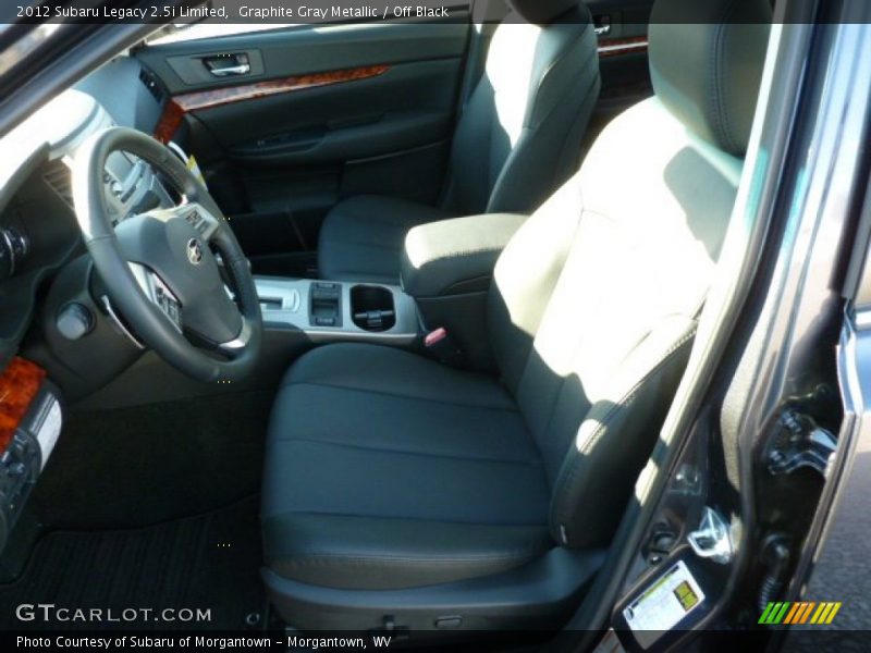 Graphite Gray Metallic / Off Black 2012 Subaru Legacy 2.5i Limited