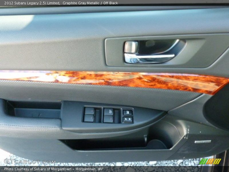 Graphite Gray Metallic / Off Black 2012 Subaru Legacy 2.5i Limited