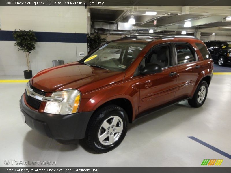 Salsa Red Metallic / Light Gray 2005 Chevrolet Equinox LS