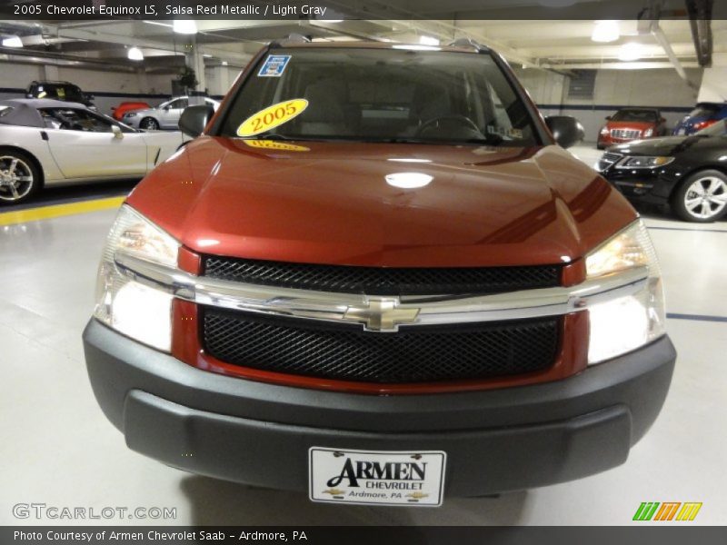 Salsa Red Metallic / Light Gray 2005 Chevrolet Equinox LS