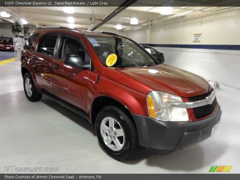 Salsa Red Metallic / Light Gray 2005 Chevrolet Equinox LS