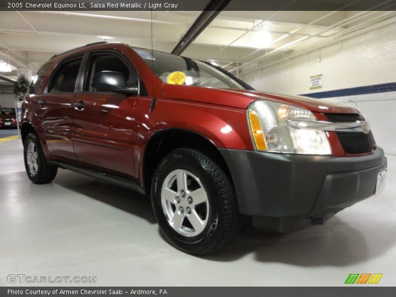 Salsa Red Metallic / Light Gray 2005 Chevrolet Equinox LS
