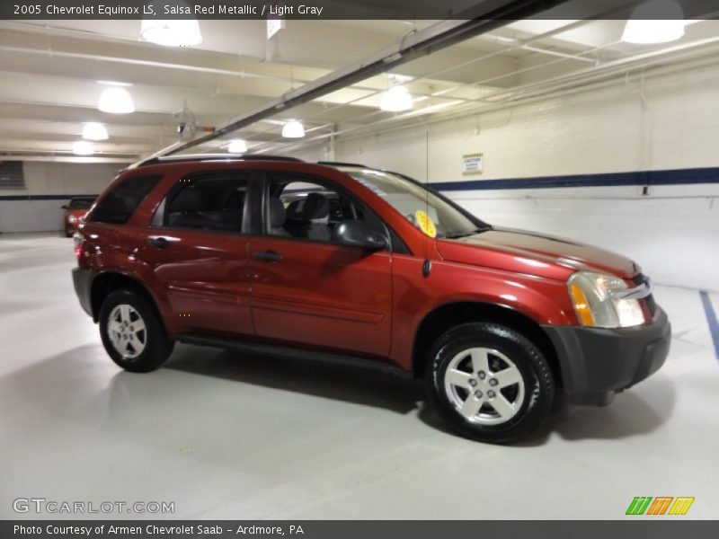 Salsa Red Metallic / Light Gray 2005 Chevrolet Equinox LS