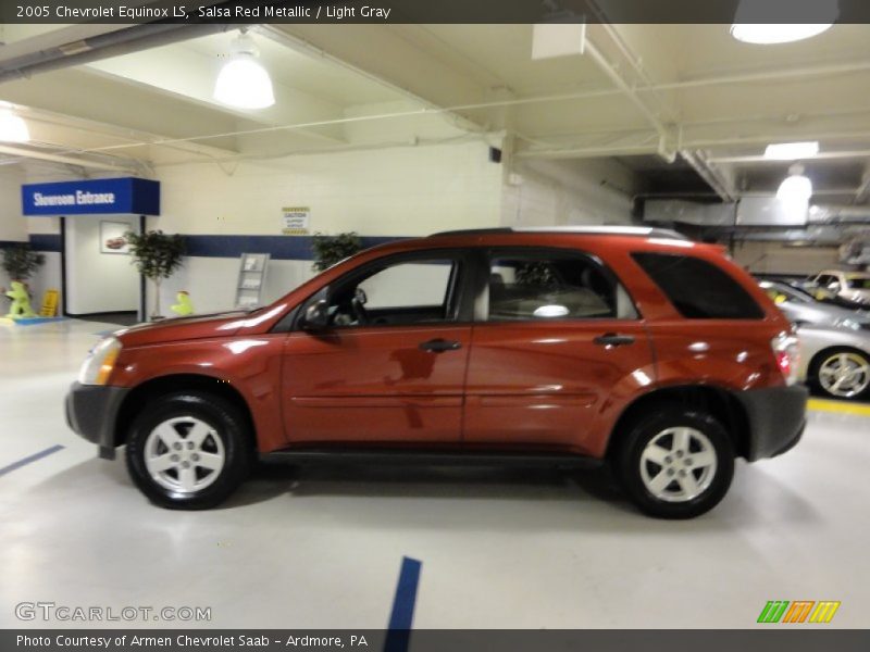 Salsa Red Metallic / Light Gray 2005 Chevrolet Equinox LS