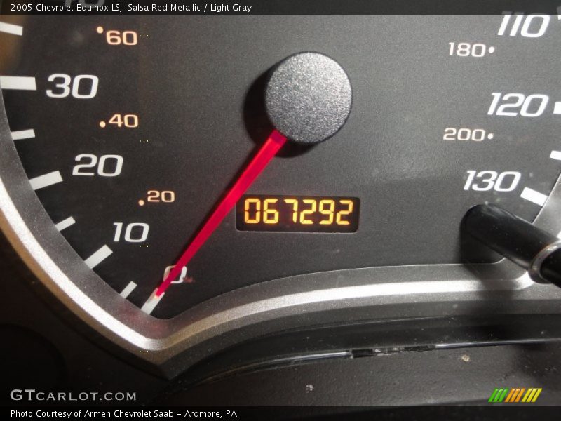 Salsa Red Metallic / Light Gray 2005 Chevrolet Equinox LS