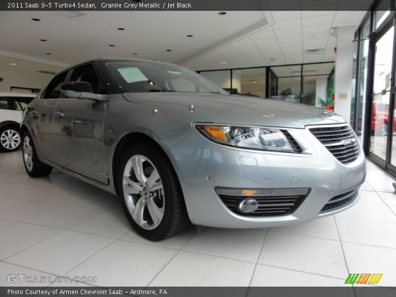 Granite Grey Metallic / Jet Black 2011 Saab 9-5 Turbo4 Sedan
