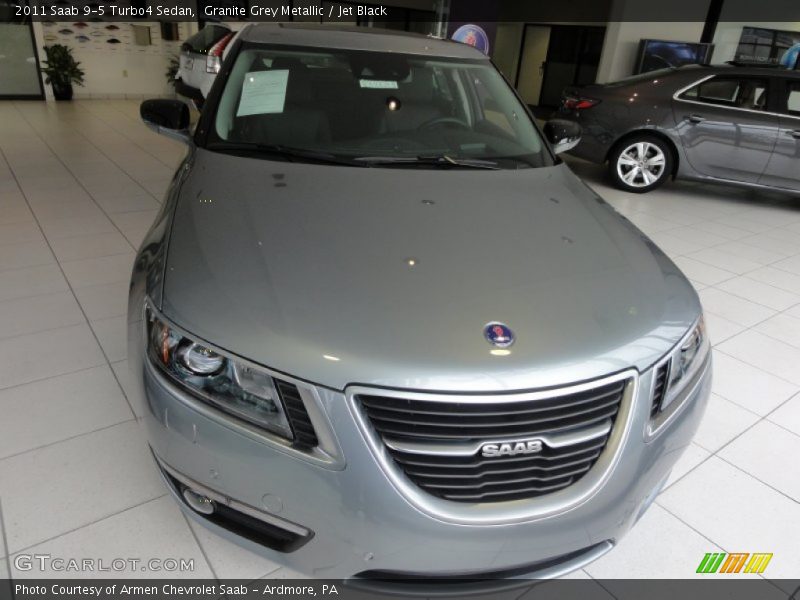 Granite Grey Metallic / Jet Black 2011 Saab 9-5 Turbo4 Sedan