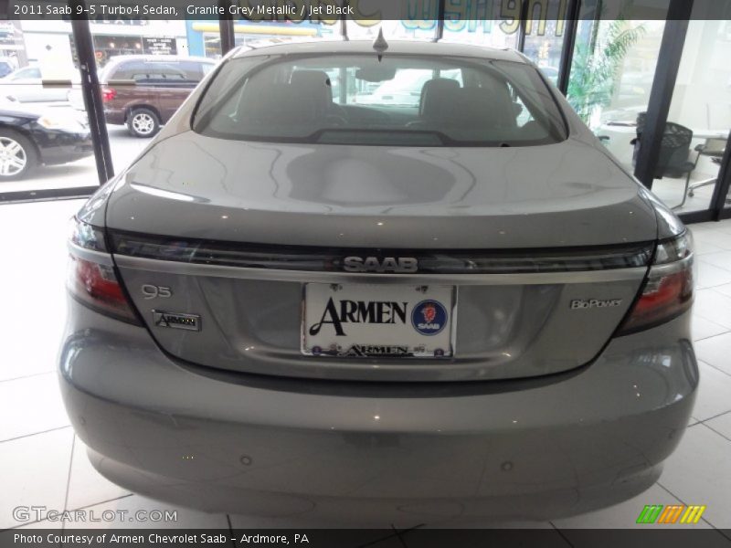 Granite Grey Metallic / Jet Black 2011 Saab 9-5 Turbo4 Sedan