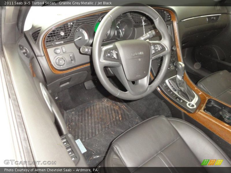 Granite Grey Metallic / Jet Black 2011 Saab 9-5 Turbo4 Sedan