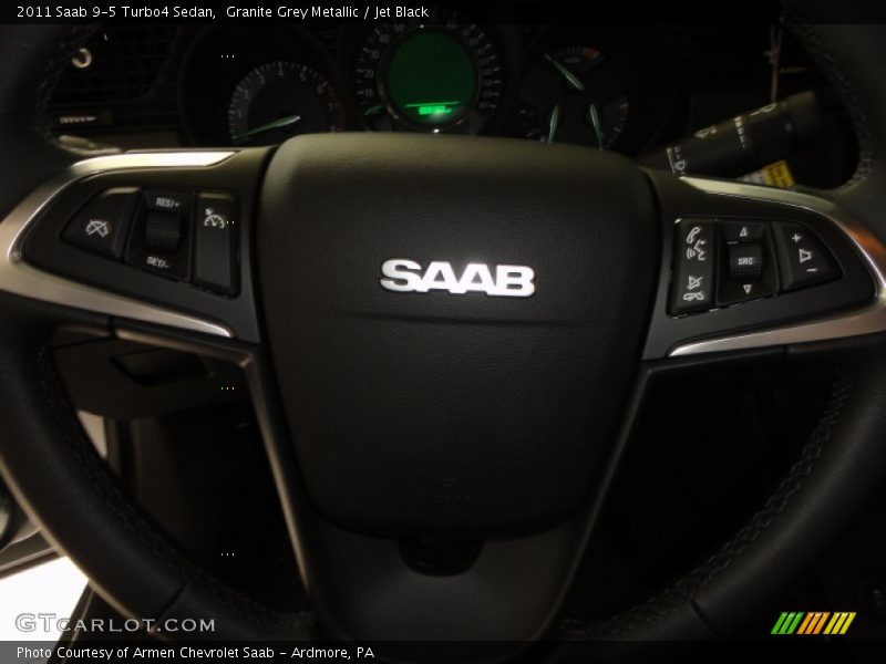 Granite Grey Metallic / Jet Black 2011 Saab 9-5 Turbo4 Sedan