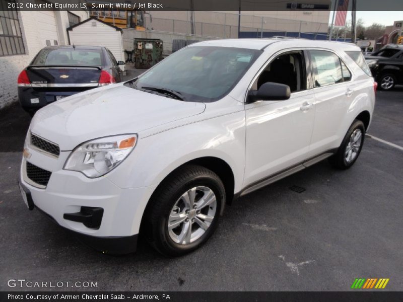 Summit White / Jet Black 2012 Chevrolet Equinox LS