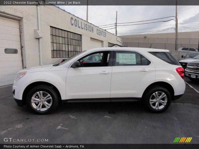 Summit White / Jet Black 2012 Chevrolet Equinox LS