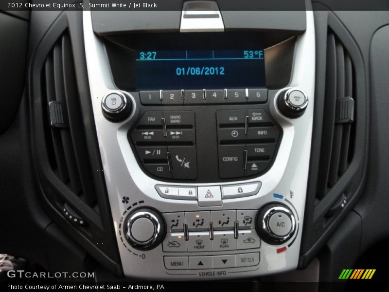 Summit White / Jet Black 2012 Chevrolet Equinox LS