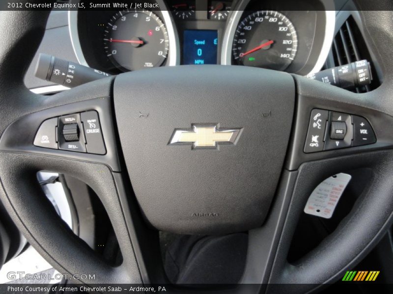 Summit White / Jet Black 2012 Chevrolet Equinox LS