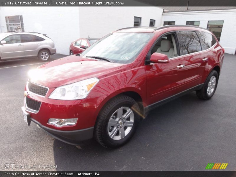 Crystal Red Tintcoat / Light Gray/Ebony 2012 Chevrolet Traverse LT