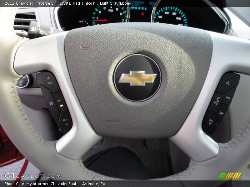 Crystal Red Tintcoat / Light Gray/Ebony 2012 Chevrolet Traverse LT