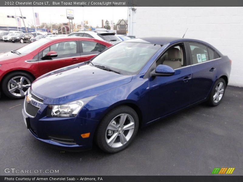 Blue Topaz Metallic / Cocoa/Light Neutral 2012 Chevrolet Cruze LT