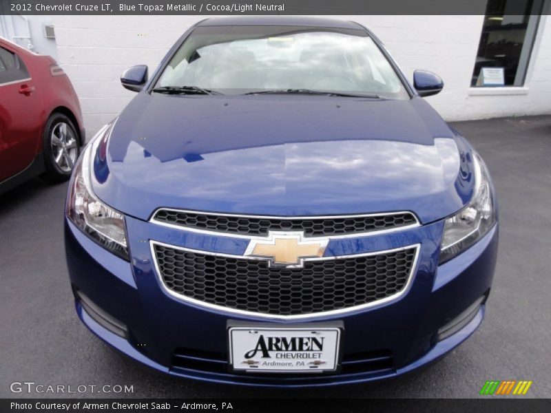 Blue Topaz Metallic / Cocoa/Light Neutral 2012 Chevrolet Cruze LT