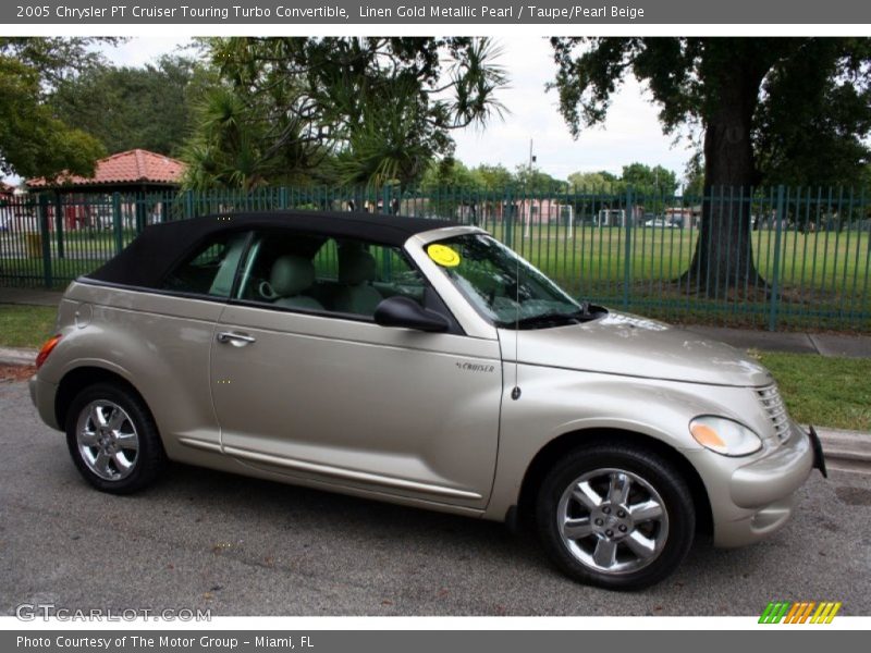 Linen Gold Metallic Pearl / Taupe/Pearl Beige 2005 Chrysler PT Cruiser Touring Turbo Convertible