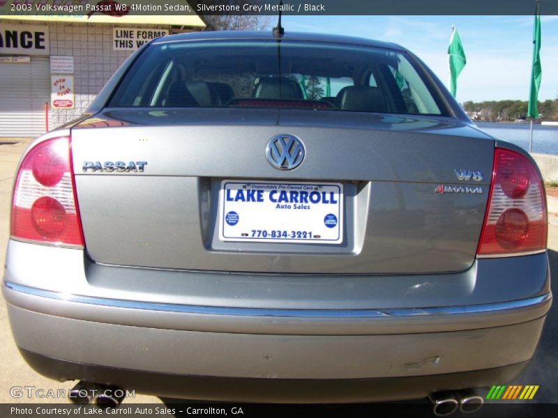 Silverstone Grey Metallic / Black 2003 Volkswagen Passat W8 4Motion Sedan
