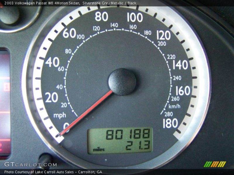 Silverstone Grey Metallic / Black 2003 Volkswagen Passat W8 4Motion Sedan