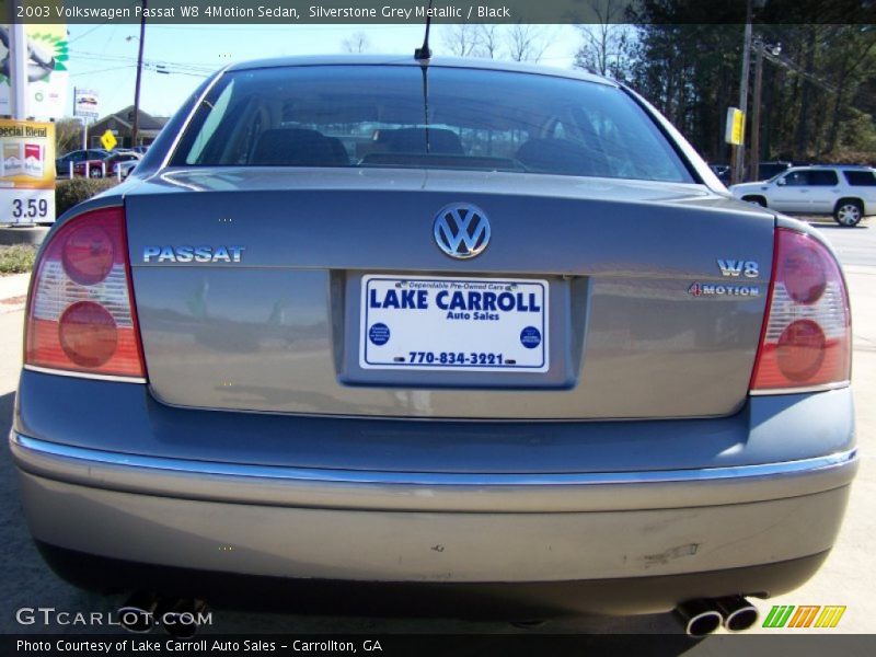 Silverstone Grey Metallic / Black 2003 Volkswagen Passat W8 4Motion Sedan