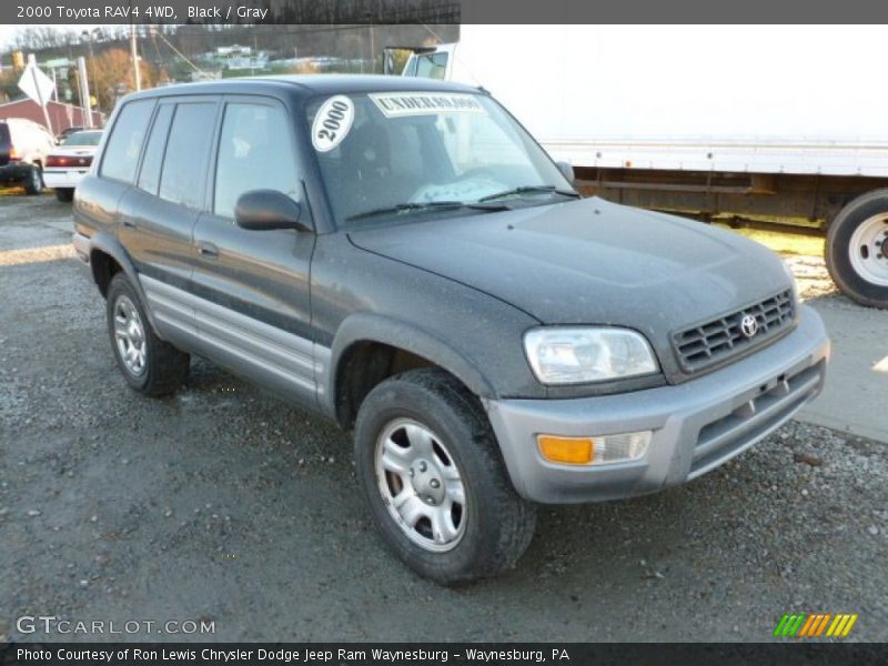 Black / Gray 2000 Toyota RAV4 4WD