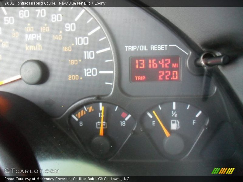 Navy Blue Metallic / Ebony 2001 Pontiac Firebird Coupe