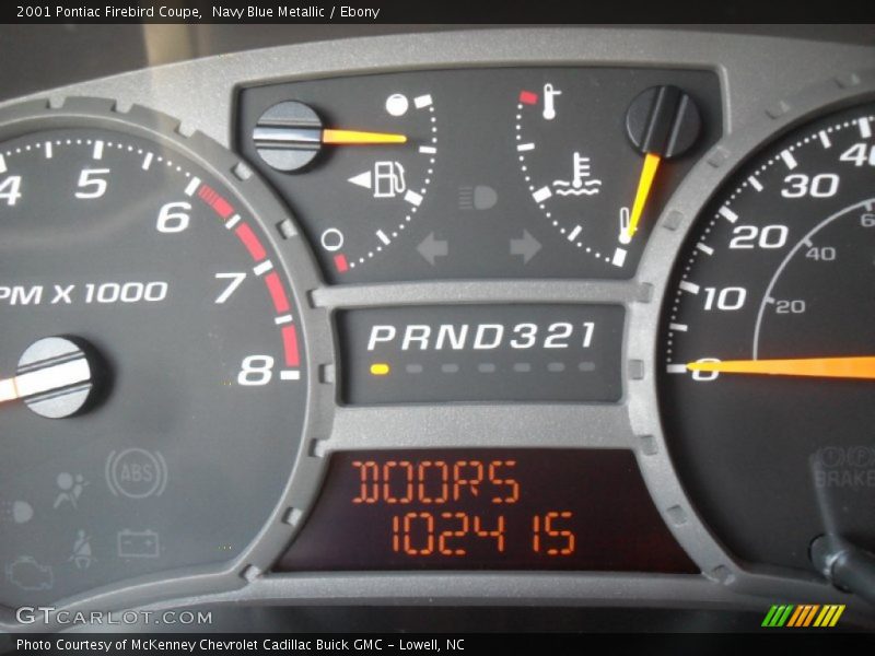 Navy Blue Metallic / Ebony 2001 Pontiac Firebird Coupe