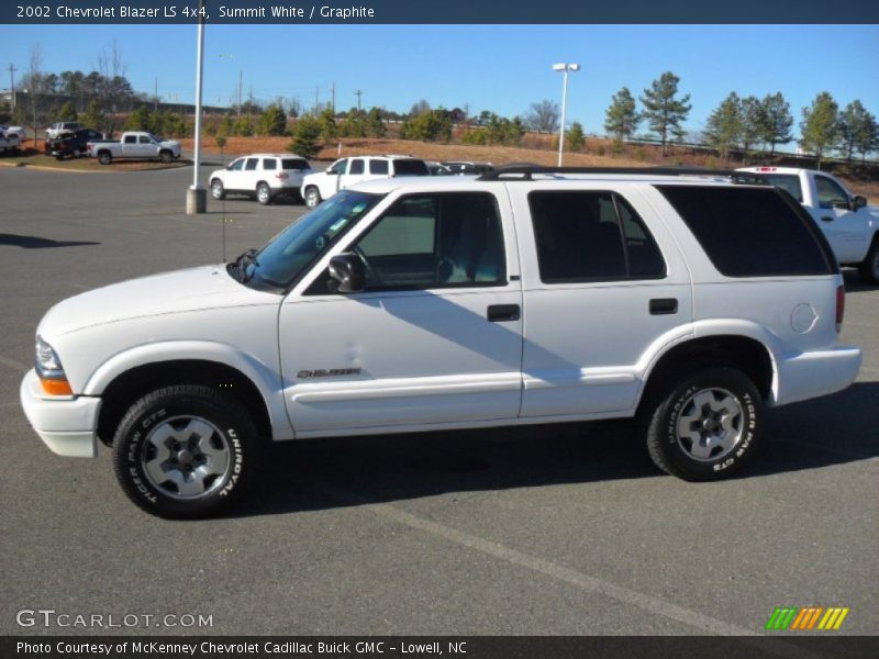 Summit White / Graphite 2002 Chevrolet Blazer LS 4x4