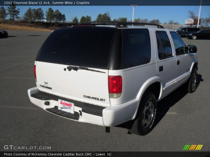 Summit White / Graphite 2002 Chevrolet Blazer LS 4x4