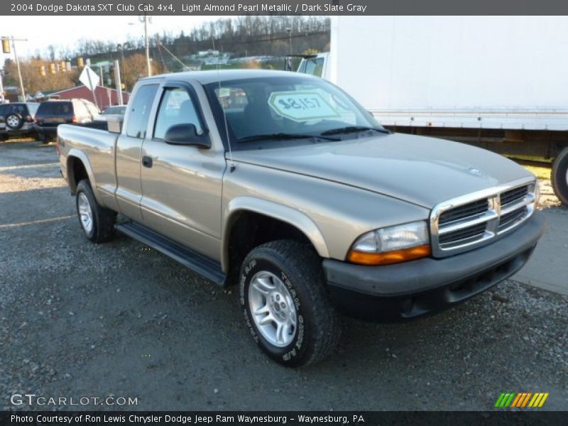 Light Almond Pearl Metallic / Dark Slate Gray 2004 Dodge Dakota SXT Club Cab 4x4