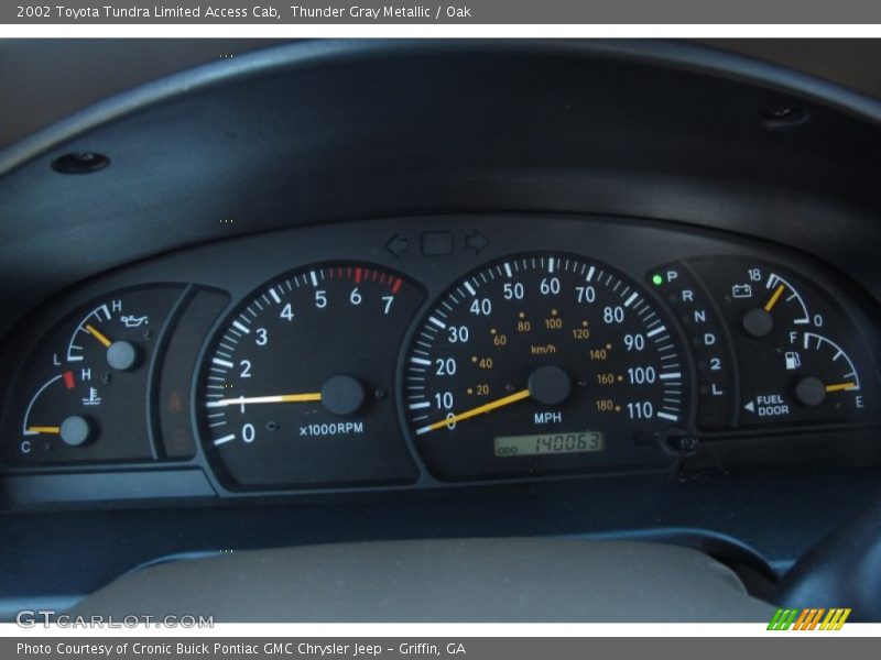 Thunder Gray Metallic / Oak 2002 Toyota Tundra Limited Access Cab