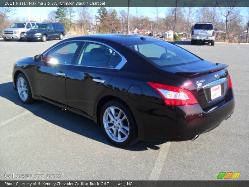 Crimson Black / Charcoal 2011 Nissan Maxima 3.5 SV
