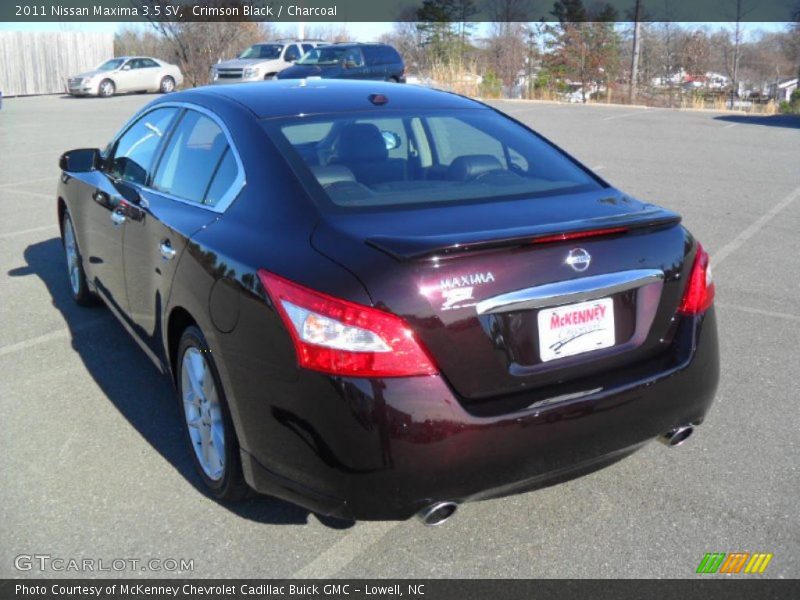 Crimson Black / Charcoal 2011 Nissan Maxima 3.5 SV