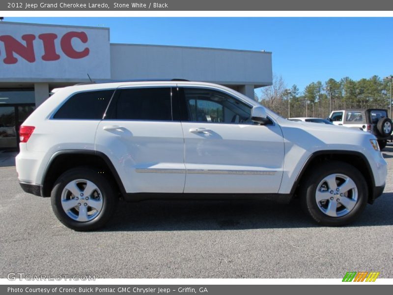 Stone White / Black 2012 Jeep Grand Cherokee Laredo