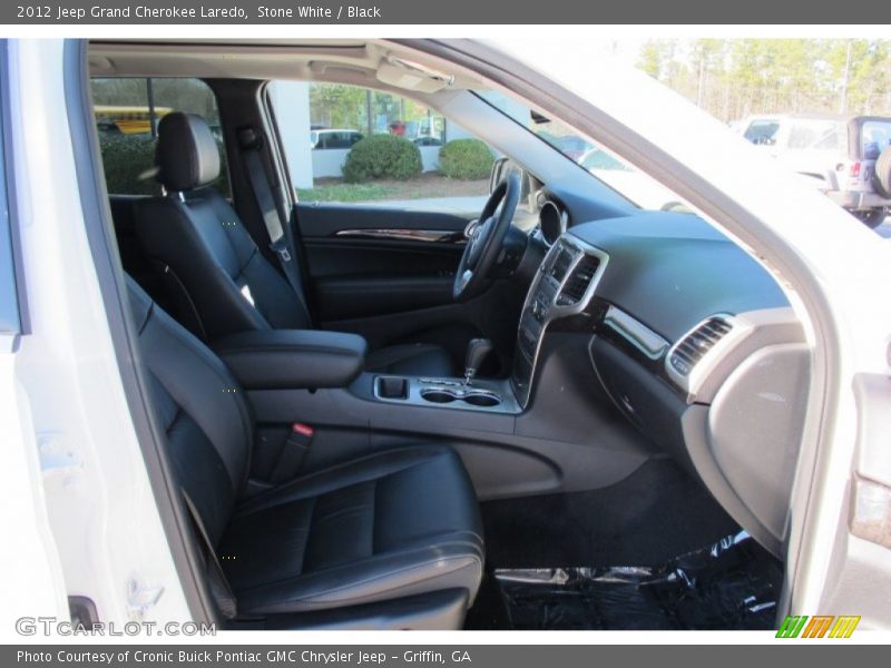 Stone White / Black 2012 Jeep Grand Cherokee Laredo
