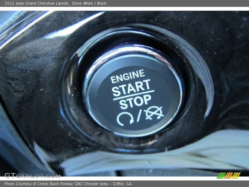 Stone White / Black 2012 Jeep Grand Cherokee Laredo