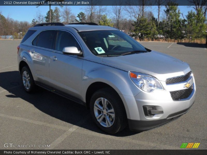 Silver Ice Metallic / Jet Black 2012 Chevrolet Equinox LT