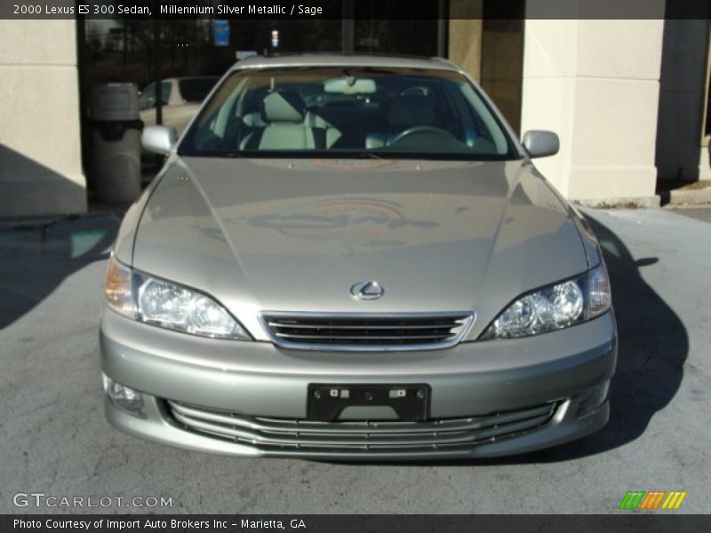 Millennium Silver Metallic / Sage 2000 Lexus ES 300 Sedan
